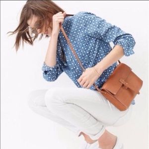 Madewell Chambray Floralstamp Popover Tunic